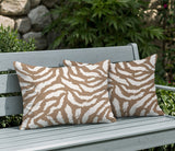 Tory Zebra Print Indoor/Outdoor Reversible Rectangular Pillow