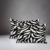 Tory Zebra Print Indoor/Outdoor Reversible Rectangular Pillow