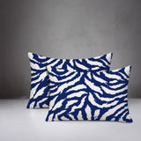 Tory Zebra Print Indoor/Outdoor Reversible Rectangular Pillow