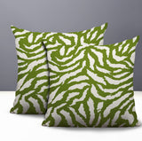 Tory Zebra Print Indoor/Outdoor Reversible Square Pillow