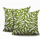 Tory Zebra Print Indoor/Outdoor Reversible Square Pillow