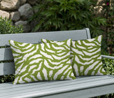 Tory Zebra Print Indoor/Outdoor Reversible Rectangular Pillow