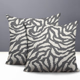 Tory Zebra Print Indoor/Outdoor Reversible Square Pillow