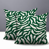 Tory Zebra Print Indoor/Outdoor Reversible Square Pillow