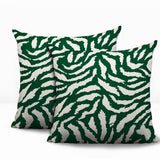 Tory Zebra Print Indoor/Outdoor Reversible Square Pillow