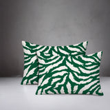 Tory Zebra Print Indoor/Outdoor Reversible Rectangular Pillow