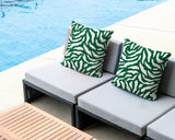 Tory Zebra Print Indoor/Outdoor Reversible Square Pillow