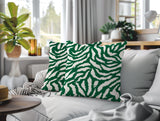 Tory Zebra Print Indoor/Outdoor Reversible Square Pillow