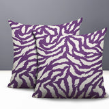 Tory Zebra Print Indoor/Outdoor Reversible Square Pillow