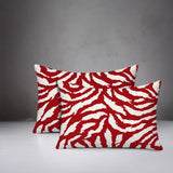 Tory Zebra Print Indoor/Outdoor Reversible Rectangular Pillow