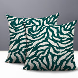 Tory Zebra Print Indoor/Outdoor Reversible Square Pillow