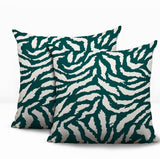 Tory Zebra Print Indoor/Outdoor Reversible Square Pillow