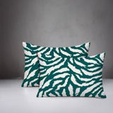Tory Zebra Print Indoor/Outdoor Reversible Rectangular Pillow