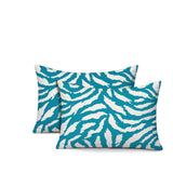 Tory Zebra Print Indoor/Outdoor Reversible Rectangular Pillow