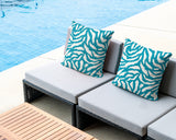 Tory Zebra Print Indoor/Outdoor Reversible Square Pillow