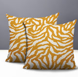 Tory Zebra Print Indoor/Outdoor Reversible Square Pillow
