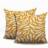 Tory Zebra Print Indoor/Outdoor Reversible Square Pillow