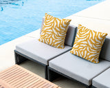 Tory Zebra Print Indoor/Outdoor Reversible Square Pillow