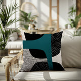 Tribo Abstract Reversible Indoor/Outdoor Square Pillow