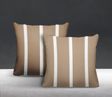 Tripo Striped Reversible Indoor/Outdoor Square Pillow