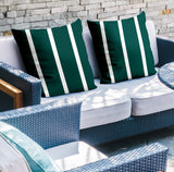 Tripo Striped Reversible Indoor/Outdoor Square Pillow