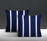 Tripo Striped Reversible Indoor/Outdoor Square Pillow