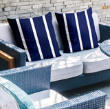 Tripo Striped Reversible Indoor/Outdoor Square Pillow