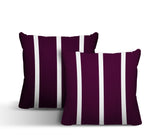 Tripo Striped Reversible Indoor/Outdoor Square Pillow