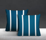 Tripo Striped Reversible Indoor/Outdoor Square Pillow