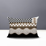 Trix Abstract Reversible Indoor/Outdoor Lumbar Pillow