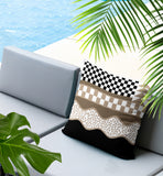 Trix Abstract Reversible Indoor/Outdoor Lumbar Pillow