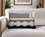 Trix Abstract Reversible Indoor/Outdoor Lumbar Pillow