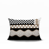 Trix Abstract Reversible Indoor/Outdoor Lumbar Pillow
