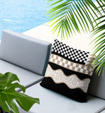 Trix Abstract Reversible Indoor/Outdoor Lumbar Pillow