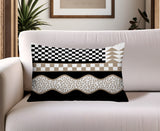 Trix Abstract Reversible Indoor/Outdoor Lumbar Pillow