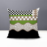 Trix Abstract Reversible Indoor/Outdoor Square Pillow