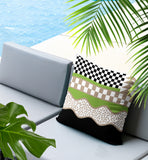 Trix Abstract Reversible Indoor/Outdoor Lumbar Pillow