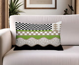 Trix Abstract Reversible Indoor/Outdoor Lumbar Pillow