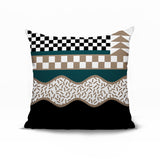 Trix Abstract Reversible Indoor/Outdoor Square Pillow