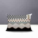 Trix Abstract Reversible Indoor/Outdoor Lumbar Pillow