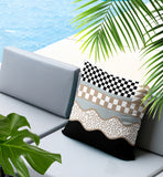 Trix Abstract Reversible Indoor/Outdoor Lumbar Pillow