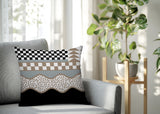 Trix Abstract Reversible Indoor/Outdoor Lumbar Pillow