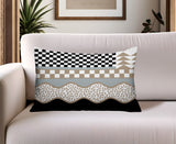Trix Abstract Reversible Indoor/Outdoor Lumbar Pillow