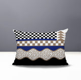 Trix Abstract Reversible Indoor/Outdoor Lumbar Pillow