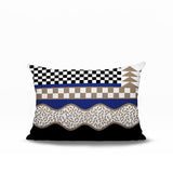 Trix Abstract Reversible Indoor/Outdoor Lumbar Pillow
