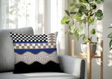Trix Abstract Reversible Indoor/Outdoor Square Pillow