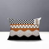 Trix Abstract Reversible Indoor/Outdoor Lumbar Pillow
