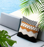 Trix Abstract Reversible Indoor/Outdoor Lumbar Pillow