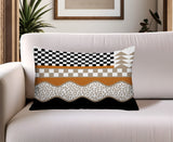 Trix Abstract Reversible Indoor/Outdoor Lumbar Pillow
