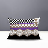 Trix Abstract Reversible Indoor/Outdoor Lumbar Pillow